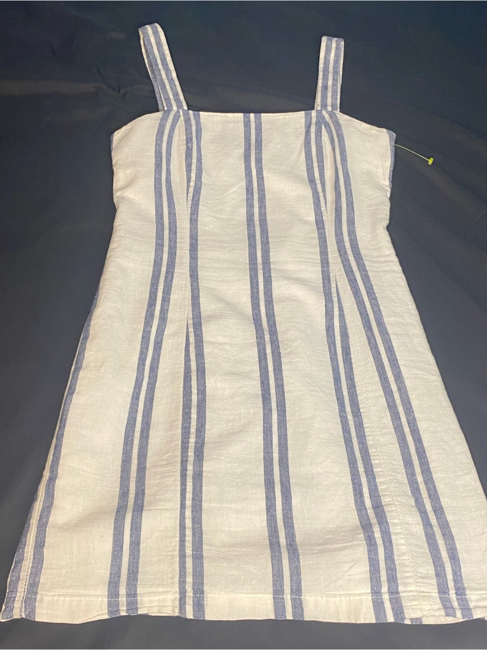 Forever 21 White & Blue Striped Mini Sundress